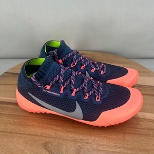 Nike Free Hyperfeel Womens Running Shoes Blue Pink 616254-400 Size 7.5